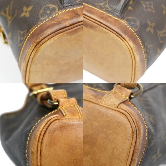 LOUIS VUITTON Mini Montsouris Backpack Bag Monogram Leather Brown M51137 39KC245 LOUIS VUITTON Mini Montsouris Backpack Bag Monogram Leather Brown M51137 39KC245